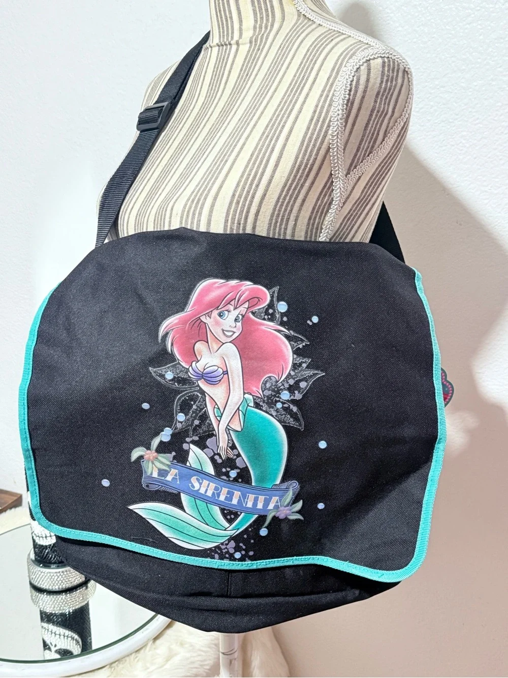 New (La Sirenita) The little Mermaid Graphic Crossbody Bag -